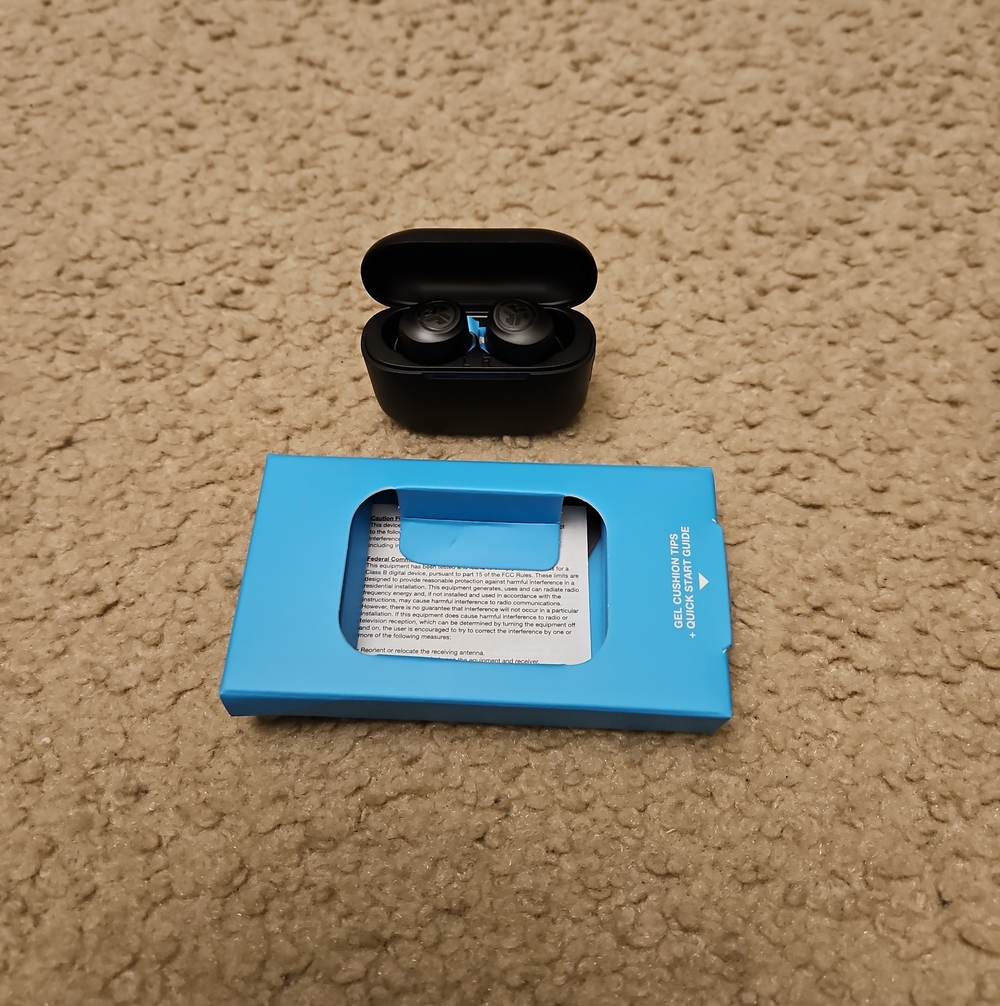 JLab Go Air Pop+ True Wireless Bluetooth Earbuds | Black